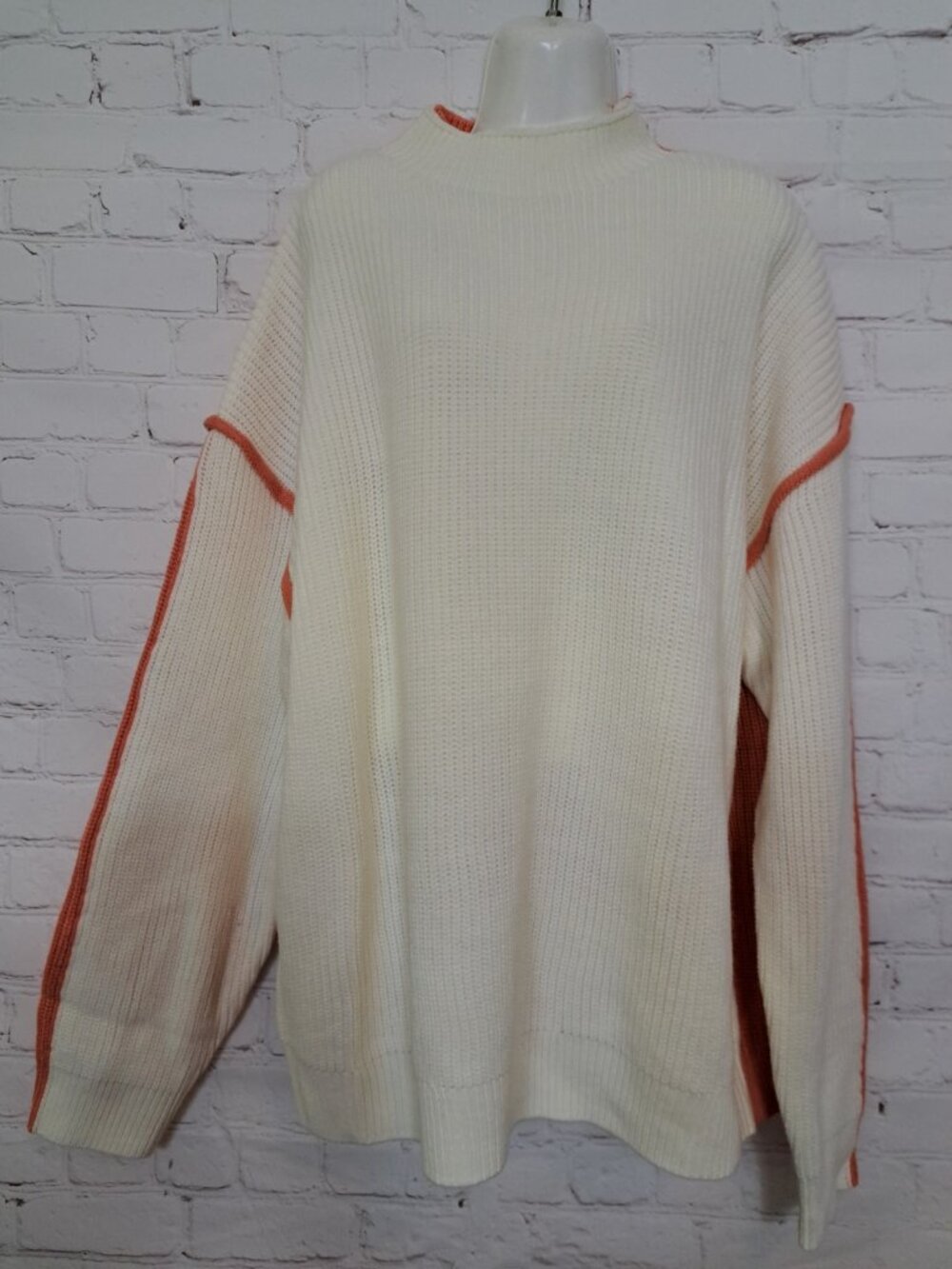 Like Love Colorblock Rib-Knit 100% Acrylic Sweater Size 2X